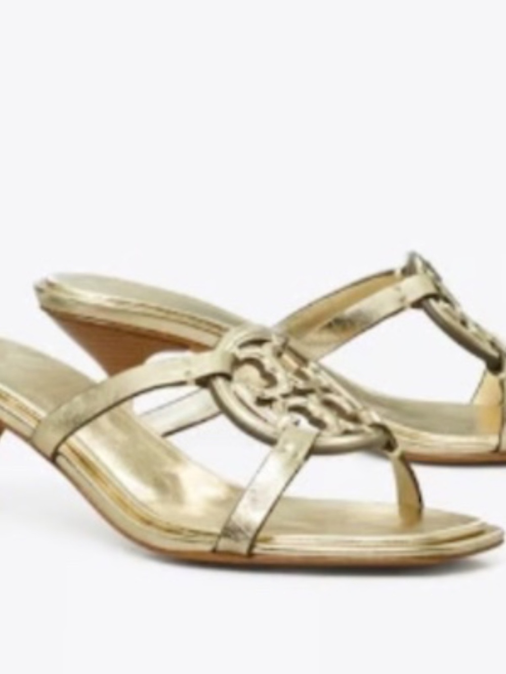 New! Limited edition! Tory Burch Geo Bombe MILLER LOW HEEL SANDAL #9.5